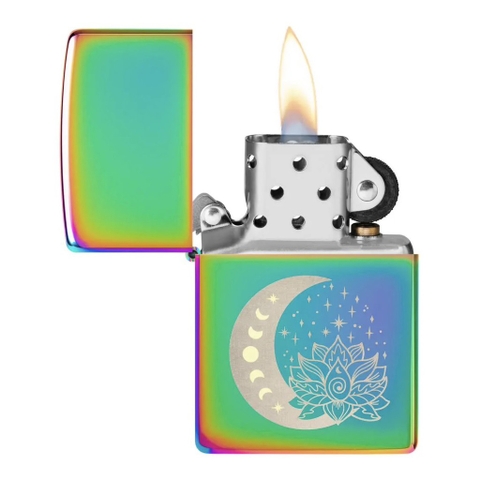 Bật Lửa ZIPPO - Classic - Spiritual Design ( Bảy Màu Trăng Sen )