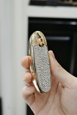 Bật Lửa Độc Lạ Son Đính Đá - Bạc