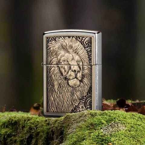 Bật Lửa ZIPPO - Classic -Lion Emblem  (Sư Tử Nổi)