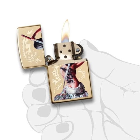 Bật Lửa ZIPPO - Classic - Mazzi® (Cô Gái Cầm Kiếm Mazzi)