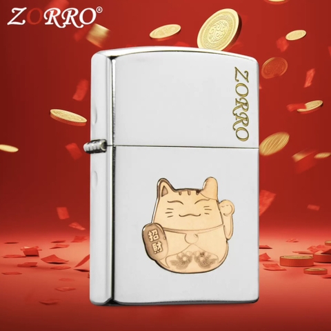 Zorro - Mèo Thần Tài Đồng Đỏ - Phiên Bản Bạc Satin