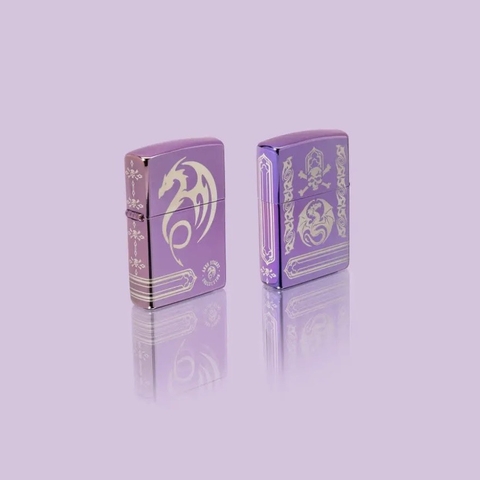 Bật Lửa ZIPPO - Classic - Anne Stokes - Laser 360 High Polish Purple