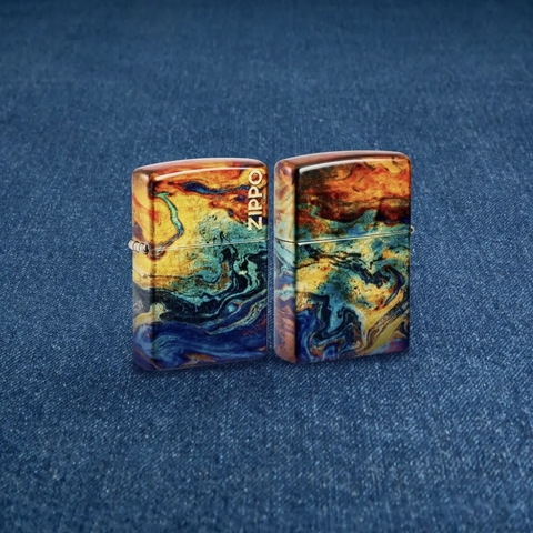Bật Lửa ZIPPO - Classic - Colorful Zippo Design (Loang Màu Premium)