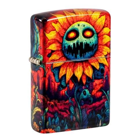 Bật Lửa ZIPPO - Classic - Spooky Sunflower Design ( Hướng Dương Creepy)