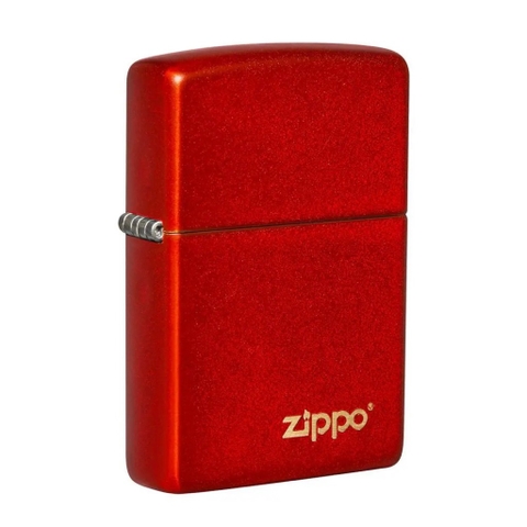 Bật Lửa ZIPPO - Classic - Metallic Red Laser Engrave (Đỏ Meta Nhũ Logo)