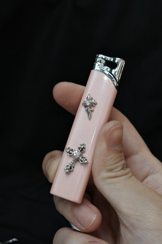 Bật Lửa Khò Slim Hồng - Bản 2 Charm