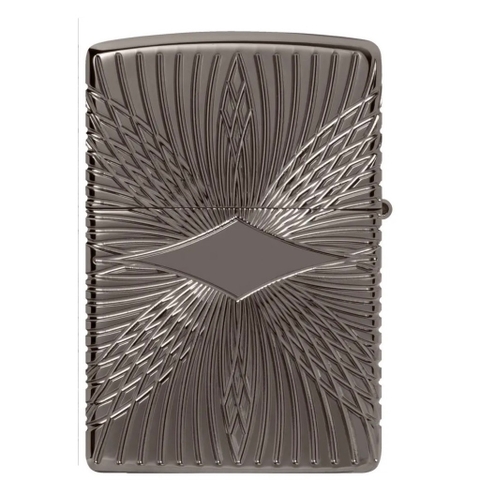 Bật Lửa ZIPPO - Luxury- Armor® Pattern Design ( Đá Trắng Black Ice )