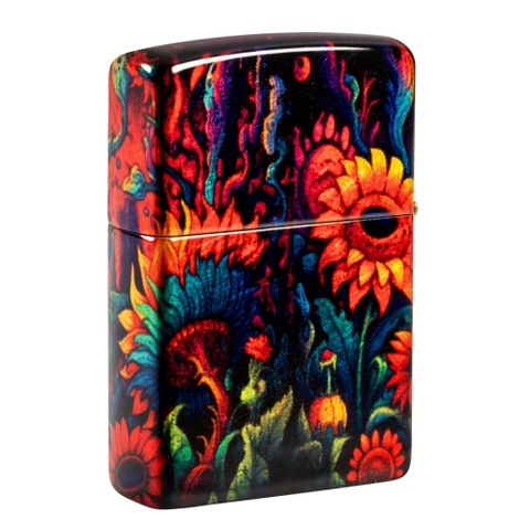 Bật Lửa ZIPPO - Classic - Spooky Sunflower Design ( Hướng Dương Creepy)