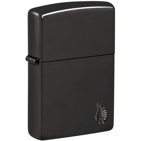 Bật Lửa ZIPPO - Armor®- High Polish Black Flame Design