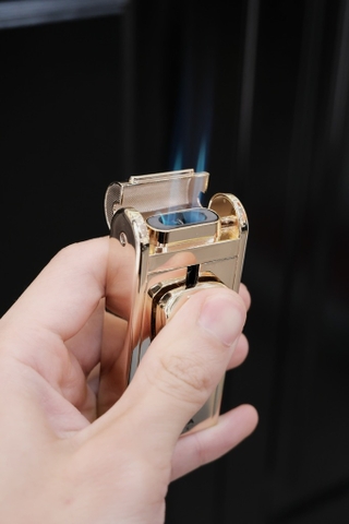 Khò Cohiba- Dáng Chữ Nhật Vàng Gold - Phiên Bản 2 Tia