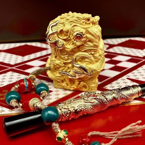 Zippo Rồng Vàng Sang Chảnh - Phiên Bản Độ - Hàng Order
