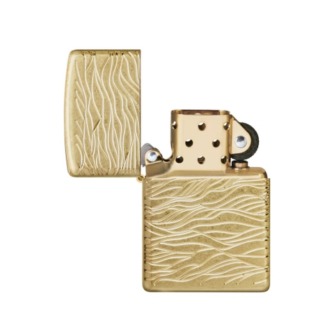 Bật Lửa ZIPPO - Luxury- Armor®Luxury Waves Design (Vàng Sóng)