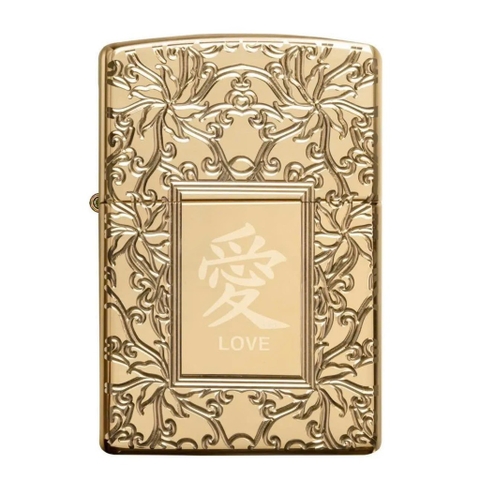 Bật Lửa ZIPPO - Armor®- Armor® Chinese Love (Chữ Hỷ)