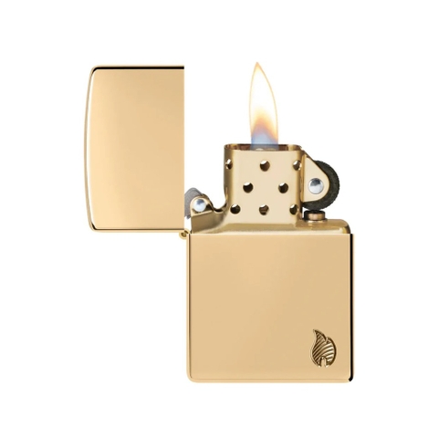 Bật Lửa ZIPPO - Armor®-High Polish Brass Flame Design ( Vàng)