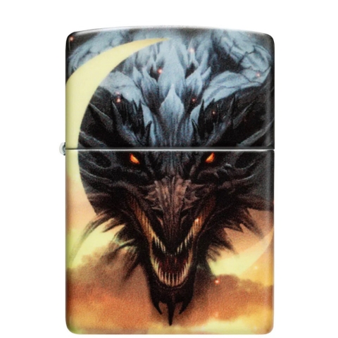 Bật Lửa ZIPPO - Classic - Dragon Design ( Rồng Trăng Premium)