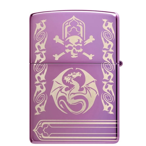 Bật Lửa ZIPPO - Classic - Anne Stokes - Laser 360 High Polish Purple