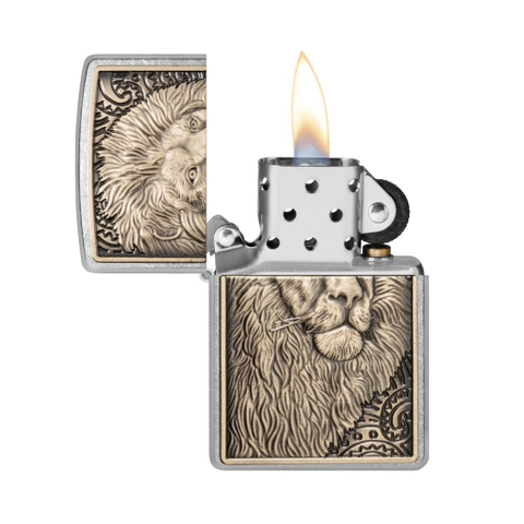 Bật Lửa ZIPPO - Classic -Lion Emblem  (Sư Tử Nổi)