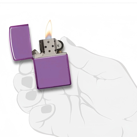 Bật Lửa ZIPPO - Classic - High Polish Purple (Tím Bóng Trơn)