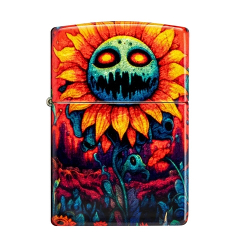 Bật Lửa ZIPPO - Classic - Spooky Sunflower Design ( Hướng Dương Creepy)
