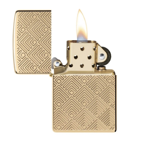 Bật Lửa ZIPPO -  Armor - Pattern Design ( Trám Thoi Vàng)