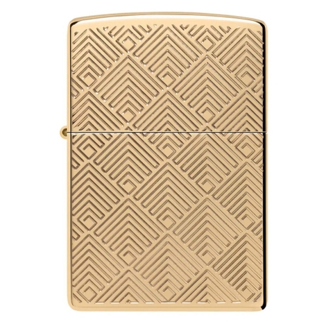 Bật Lửa ZIPPO -  Armor - Pattern Design ( Trám Thoi Vàng)