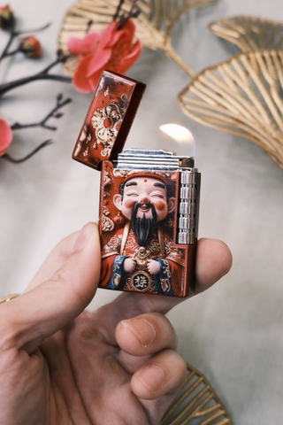 Bật Mỏng Bánh Xe - Thần Tài Cầm Hũ Vàng