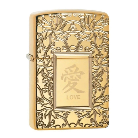 Bật Lửa ZIPPO - Armor®- Armor® Chinese Love (Chữ Hỷ)