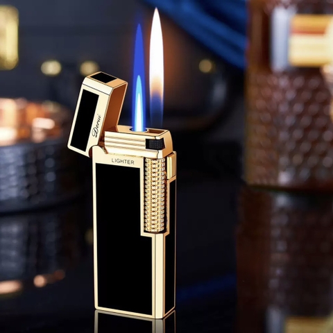 Derui Dunhill 2 Chế Độ - Đen Sơn Mài Viền Vàng