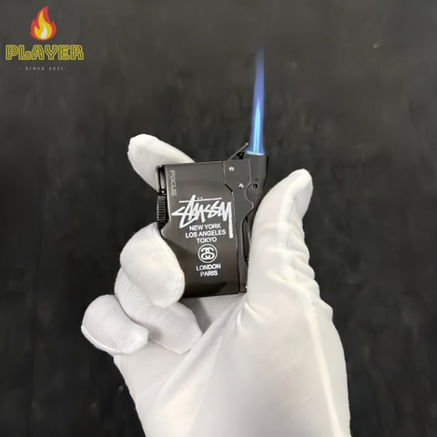 Bật Lửa Khò Stussy  - Phiên Bản Vuông Đen