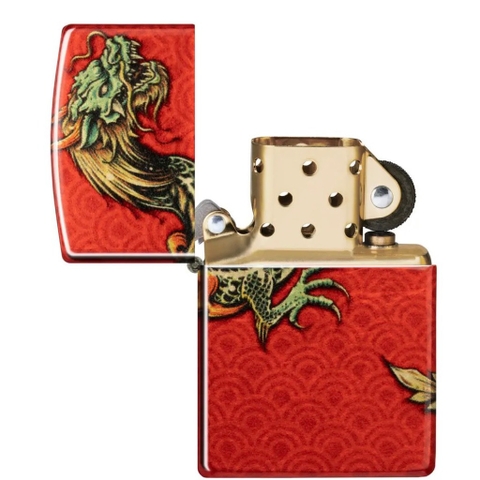 Bật Lửa ZIPPO - Classic - Oriental Dragon 540 Fusion ( Rồng Đỏ Premium)