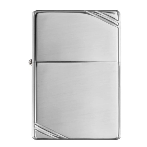 Bật Lửa ZIPPO - Vintage - Slashes High Polish Chrome (Chặt Góc Bạc)