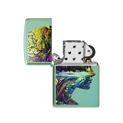 Bật Lửa ZIPPO - Classic - One with Nature Design (Mẹ Thiên Nhiên)