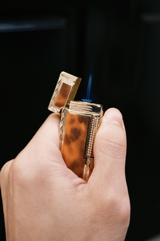 Derui Dunhill 2 Chế Độ - Cam Loang Viền Vàng