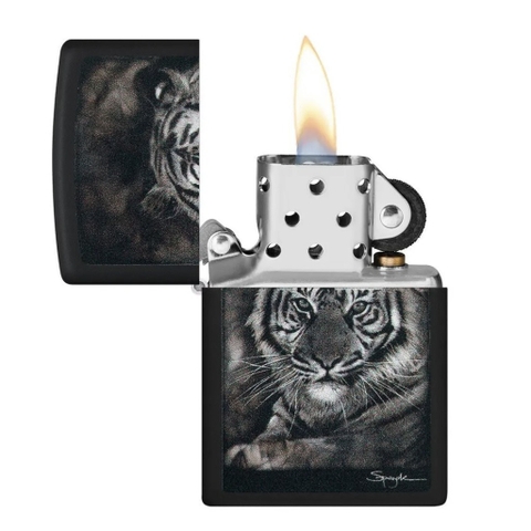 Bật Lửa ZIPPO - Classic - Spazuk (Hổ Đen Lì)