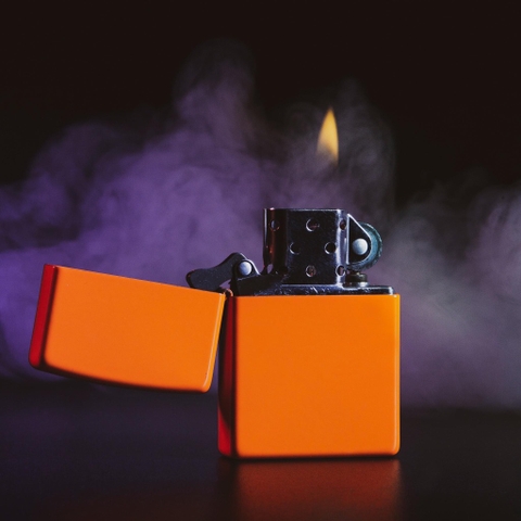 Bật Lửa ZIPPO - Classic - Matte Pocket Lighter (Cam Trơn Lì)