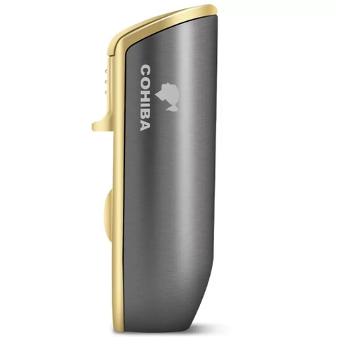 Khò Cohiba- Đen Bóng Titan Viền Vàng- Phiên Bản 3 Tia