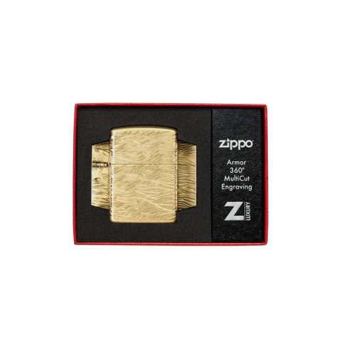 Bật Lửa ZIPPO - Luxury- Armor®Luxury Waves Design (Vàng Sóng)