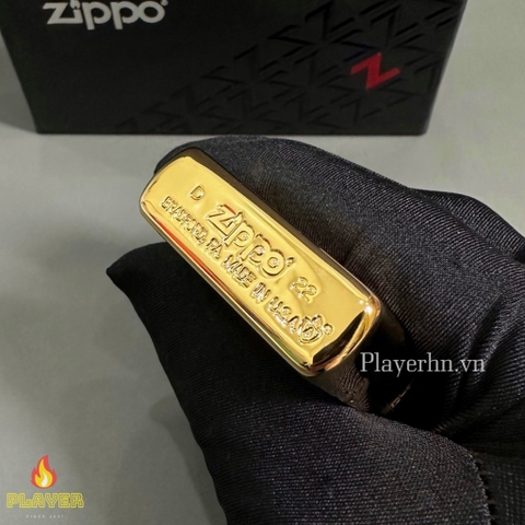 Bật Lửa ZIPPO - Luxury- Armor Red Eyed Dragon 360 Degree Engraving Gold Plate (Rồng Vàng)