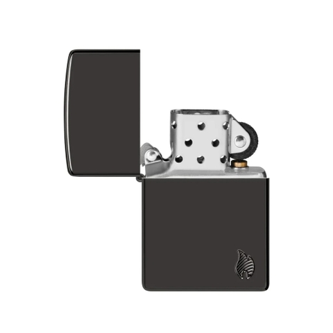 Bật Lửa ZIPPO - Armor®- High Polish Black Flame Design