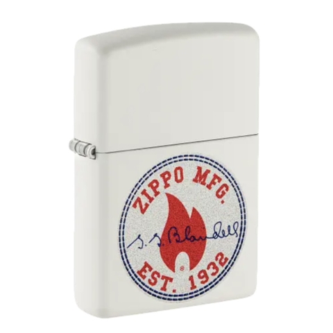 Bật Lửa ZIPPO - Classic - White Matte Color Image (Logo Lửa Đỏ 1932)
