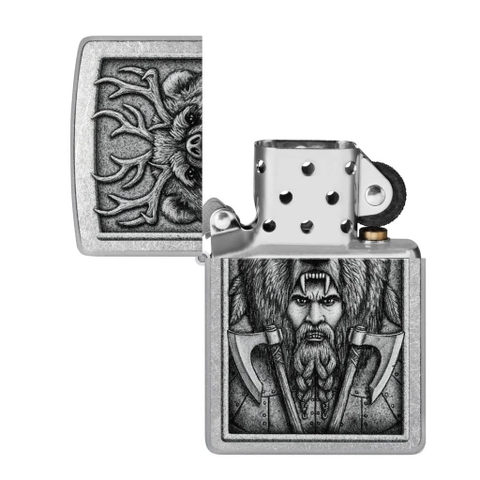 Bật Lửa ZIPPO - Classic - Barbarian Design ( Chiến Binh Gấu )