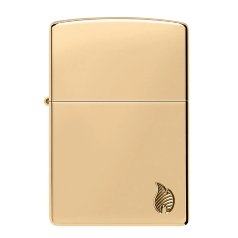 Bật Lửa ZIPPO - Armor®-High Polish Brass Flame Design ( Vàng)