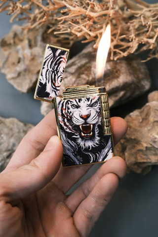 Bật Lửa - Quẹt ngang - Đầu Hổ Trắng Gào