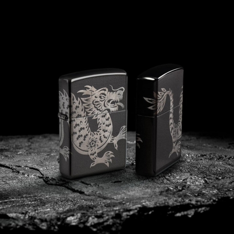 Bật Lửa ZIPPO - Classic - Lucky Dragon Design ( Rồng May Mắn )