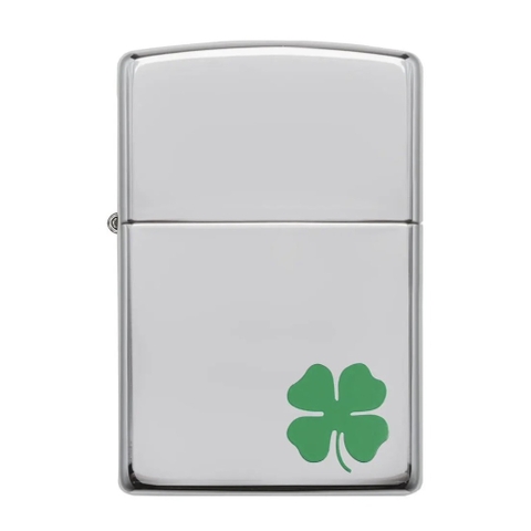 Bật Lửa ZIPPO - Classic- Bit O’ Luck (Cỏ Bốn Lá Mini)