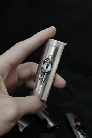 Bật Lửa Khò Mở Bia Bạc  - Mắt Xanh