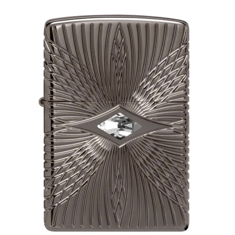 Bật Lửa ZIPPO - Luxury- Armor® Pattern Design ( Đá Trắng Black Ice )