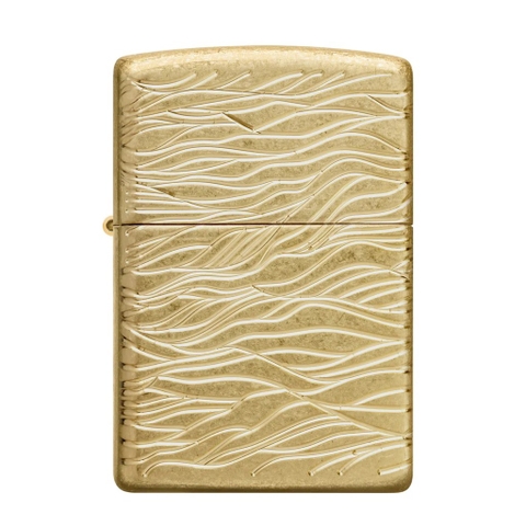 Bật Lửa ZIPPO - Luxury- Armor®Luxury Waves Design (Vàng Sóng)