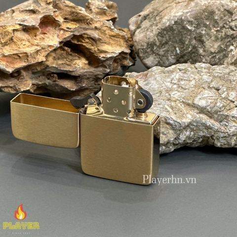 Bật Lửa ZIPPO - 1941 Replica - Brushed Brass (Đồng Phay Ngang)