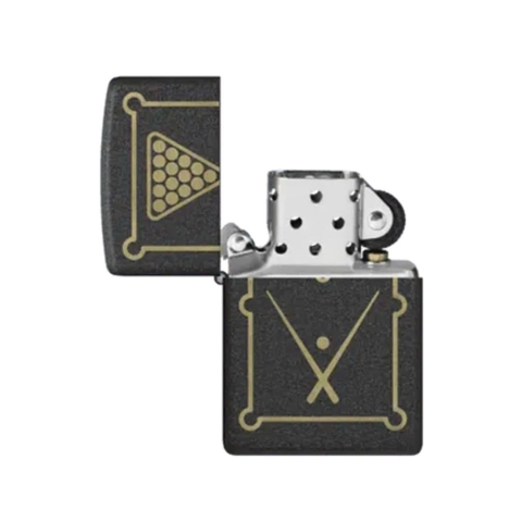 Bật Lửa ZIPPO - Classic - Billiards Black Crackle Lighter (Bàn Billiard)